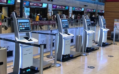 Check-in counters at airport