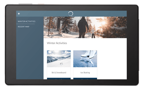 Design example SuitePad for Mountain Hotels 