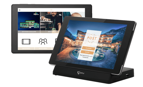 SuitePad Tablet mit POST Family Resort Installation
