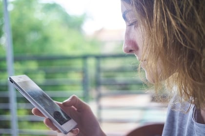 Young woman on her cellphone